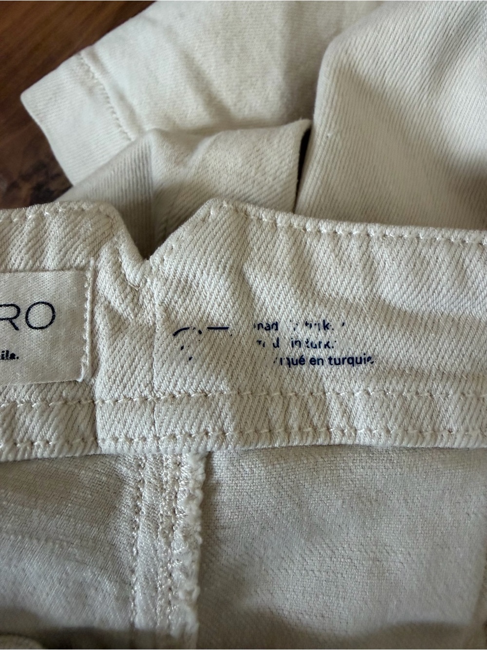 Pilcro Cream High-Rise Wide-Leg Utility Trousers - Picture 8 of 12